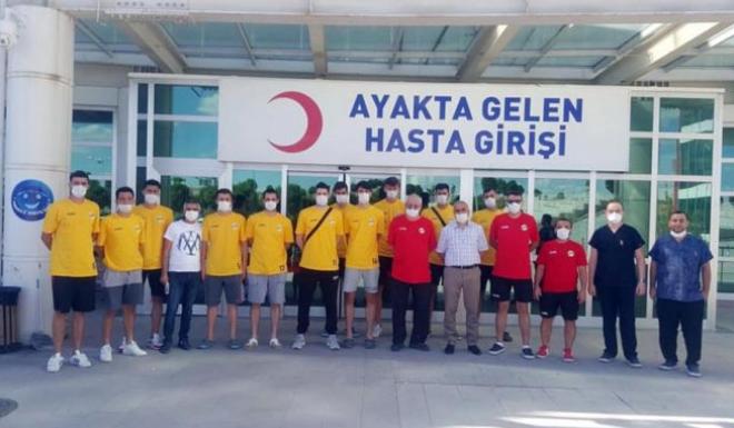 SORGUN BELEDİYESPORLU VOLEYBOLCULARA COVİD 19 TESTİ