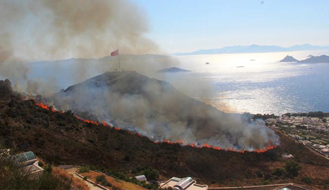 Turizm cenneti alevlere teslim oldu