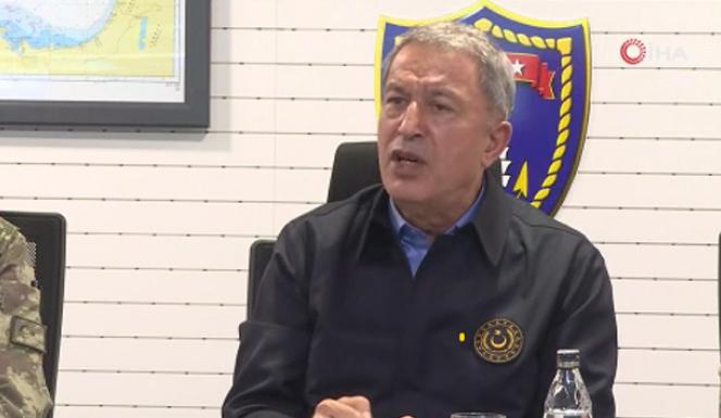 Bakan Akar, 'Harekat Merkezi'nden önemli mesajlar verdi