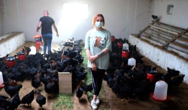 ORGANİK YUMURTA ÜRETİMİ İÇİN ÇEKEREKTE TAVUK ÇİFTLİĞİ KURDU