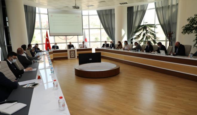 YOBÜ’DE COVİD 19 GÜVENLİ KAMPÜS BELGESİ ÇALIŞMA TOPLANTISI  