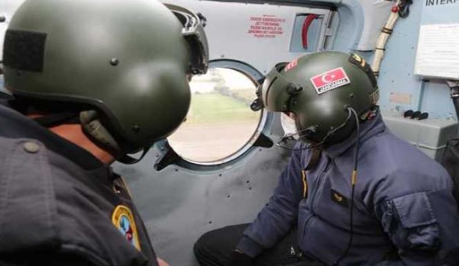 YOZGAT’TA İLK KEZ HELİKOPTERLE TRAFİK DENETİMİ