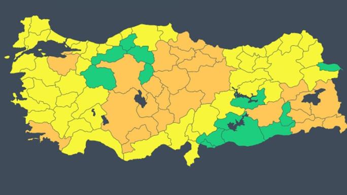 METEOROLOJİDEN 27 İL’E  SARI ve TURUNCU KODLU UYARI