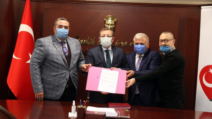 30 KİŞİYE İŞ İMKANI SAĞLAYAN SÖZLEŞME TÖRENLE İMZALANDI