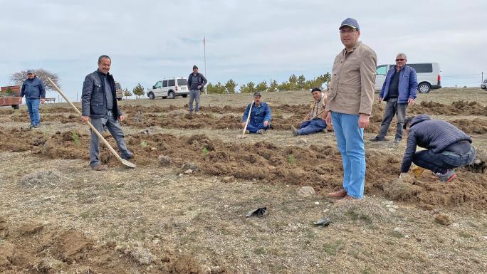 CHP YERKÖYDE 4000 FİDANI TOPRAKLA BULUŞTURUYOR 