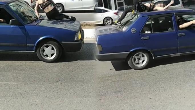 Sultanbeyli’de genç kız ortalığı birbirine kattı: Esnafa saldırdı, araçların üstüne çıktı, karakolu birbirine kattı