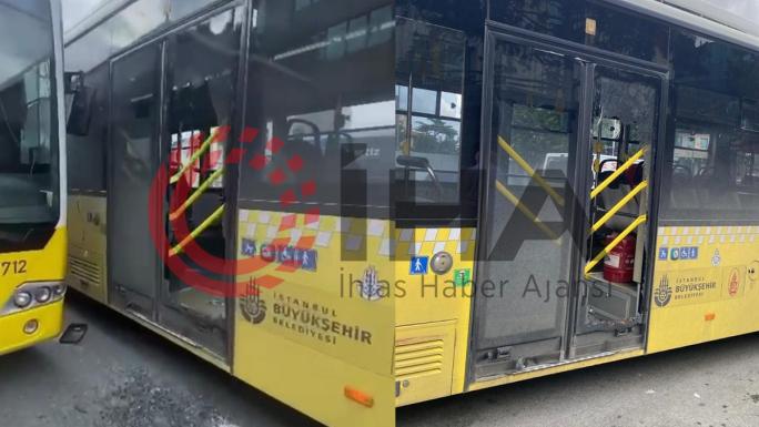 Üsküdar’da İETT otobüsleri kaza yaptı