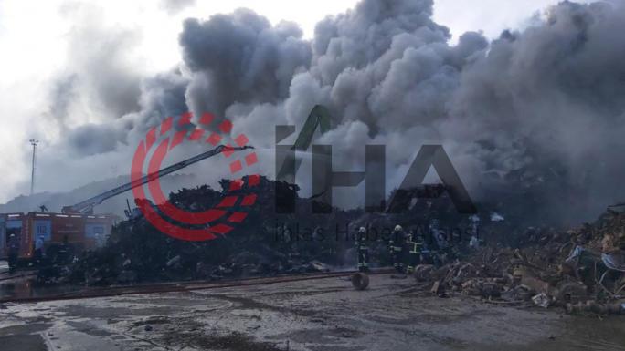 Hurdalıkta çıkan yangın 55 saatlik çalışmayla söndürüldü