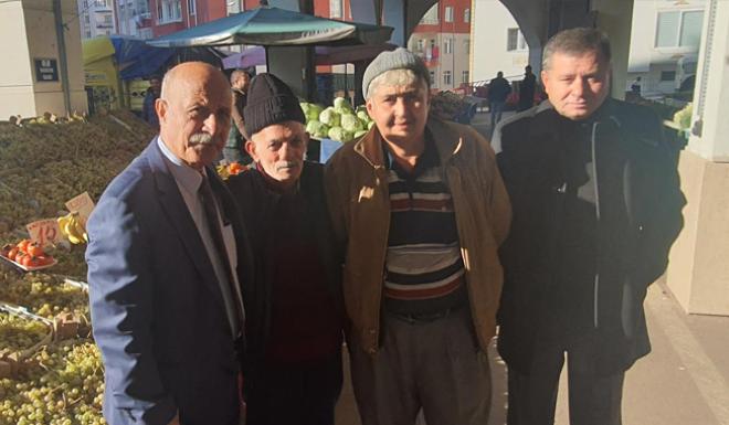 CHP MİLLETVEKİLİ KEVEN, PAZARCI ESNAFININ DERTLERİNİ DİNLEDİ