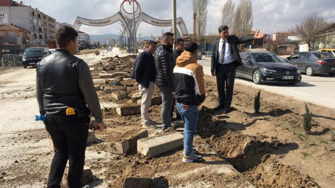 YERKÖY BELEDİYESİ, İLÇEYİ ESTETİK OLARAK GÜZELLEŞTİRME ÇABASINDA