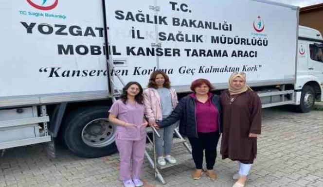 AKDAĞMADENİ’NDE KADINLARA YÖNELİK KANSER TARAMASI SÜRÜYOR