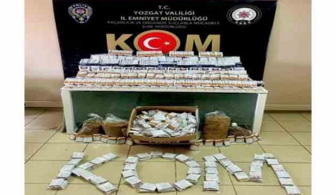 YOZGAT’TA 36 BİN ADET DOLU MAKARON ELE GEÇİRİLDİ