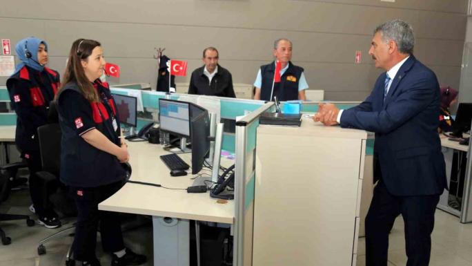 VALİ ÖZKAN :112 ACİL  GEREKSİZ ARAMALARLA MEŞGUL EDİLMESİN