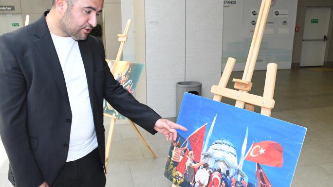 ŞEHİR HASTANESİNDE 15 TEMMUZ TEMALI FOTOĞRAF SERGİSİ