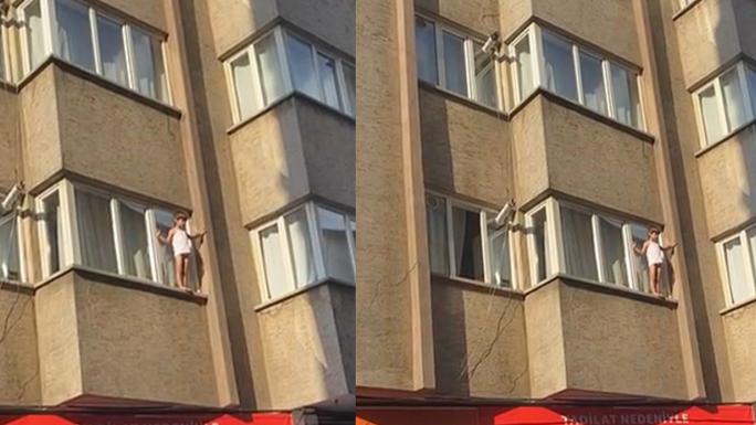 ELAZIĞ’DA KORKU DOLU ANLAR: KÜÇÜK ÇOCUK CAMA ÇIKINCA VATANDAŞLAR AŞAĞIDA ÇARŞAF AÇTI 