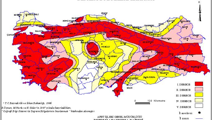 YOZGAT, DEPREM KONUSUNDA ÜÇÜNCÜ DERECE RİSKLİ İL’LER ARASINDA