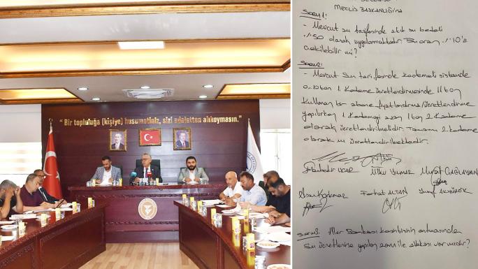 MHP BELEDİYE GRUBUNDAN SU FİATLARINA İLİŞKİN 3 SORULUK GENSORU