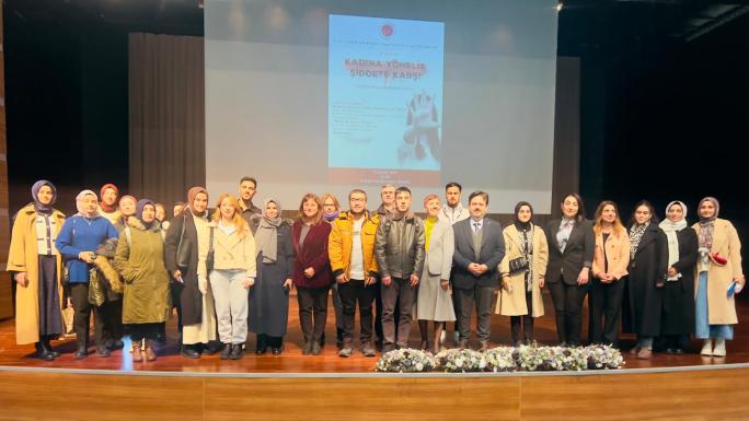 YOBÜ’DE   ‘KADINA  YÖNELİK ‘ VE ŞİDDETLE İLGİLİ  KONFERANS DÜZENLENDİ   