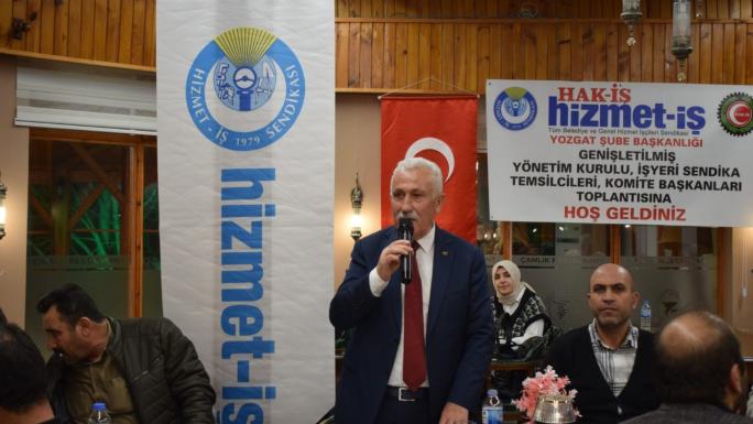 HİZMET-İŞ YOZGAT ŞUBESİNDEN GENİŞLETİLMİŞ DAYANIŞMA TOPLANTISI