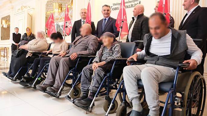 AVRUPA’DAN YOZGAT'A ENGELİLERE TEKERLEKLİ SANDALYE ARMAĞANI
