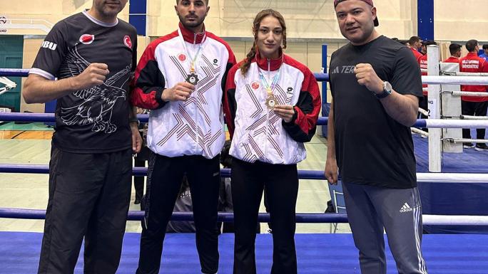 YOBÜ’NÜN KİCKBOKS’LU 2 SPORCUSUNDAN YOZGATA 2 MADALYA
