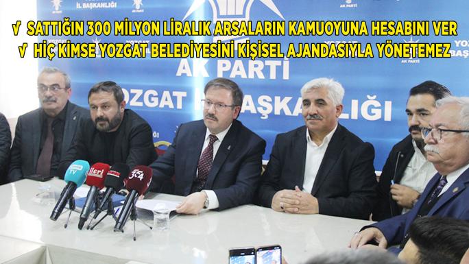 AK PARTİ İL BAŞKANI KANDEMİR, BELEDİYE BAŞKANI ARSLAN’A YANIT VERMEKTE GECİKMEDİ: