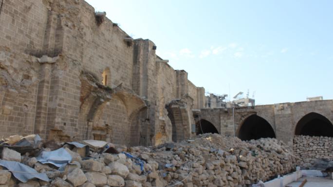 GAZZE&#039;NİN EN ESKİ CAMİSİ BÜYÜK ÖMER CAMİİ&#039;NDE RESTORASYON ÇALIŞMALARI BAŞLADI 
