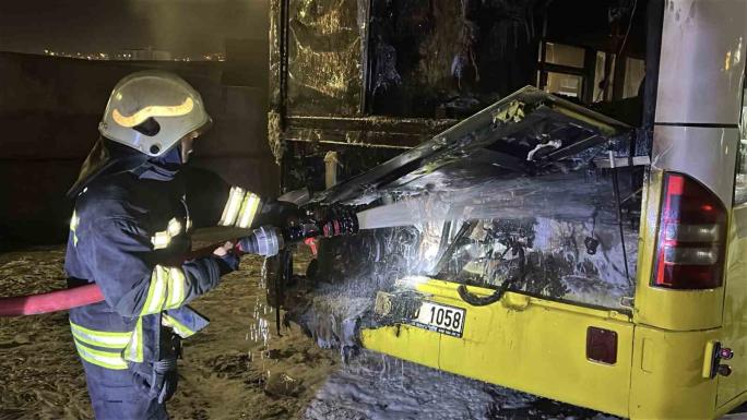 YOZGAT’TA ÖZEL HALK OTOBÜSÜ YANDI 