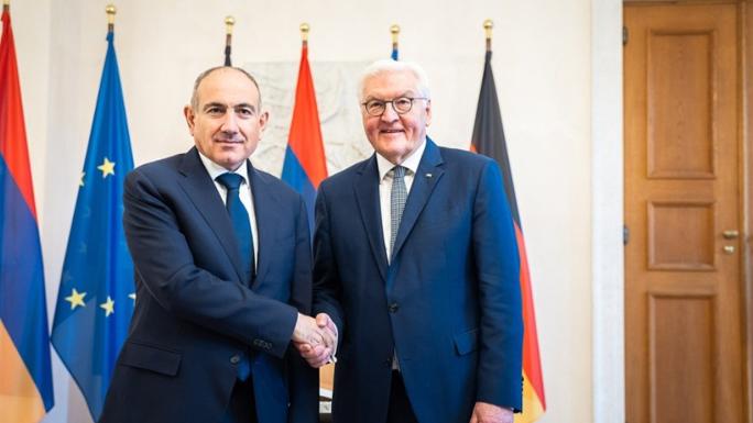 ERMENİSTAN BAŞBAKANI PAŞİNYAN, ALMANYA CUMHURBAŞKANI STEİNMEİER İLE GÖRÜŞTÜ