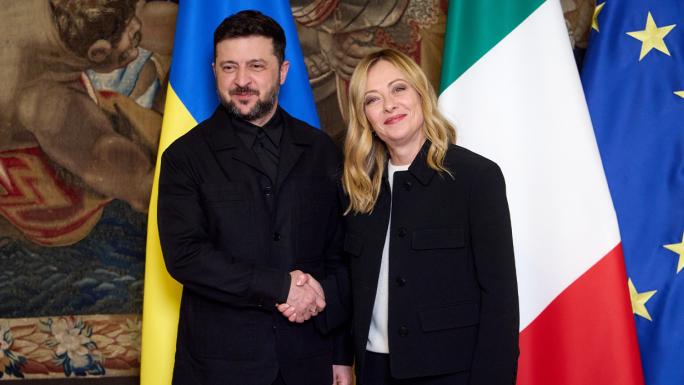 ZELENSKİY, İTALYA BAŞBAKANI MELONİ İLE BİR ARAYA GELDİ