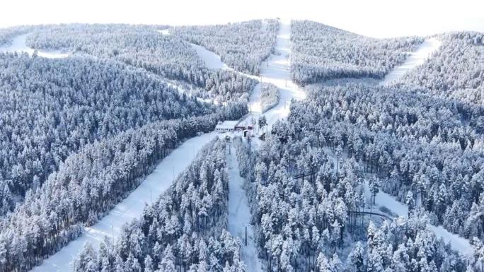 BEYAZA BÜRÜNEN SARIKAMIŞ HAVADAN GÖRÜNTÜLENDİ