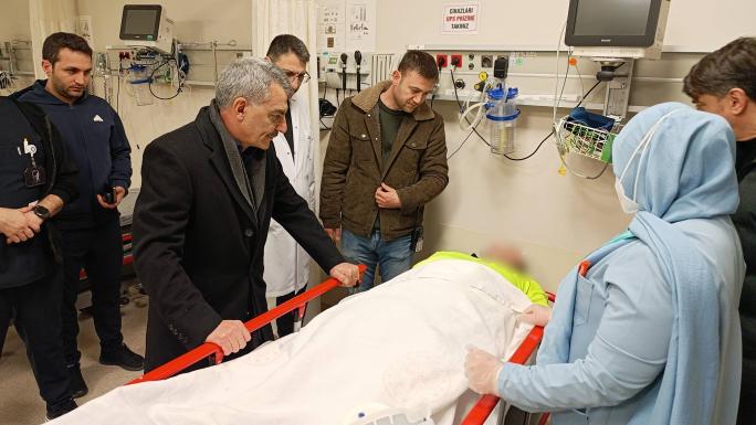 SARAYKENTTE 4 POLİS MEMURU TRAFİK KAZASINDA YARALANDI