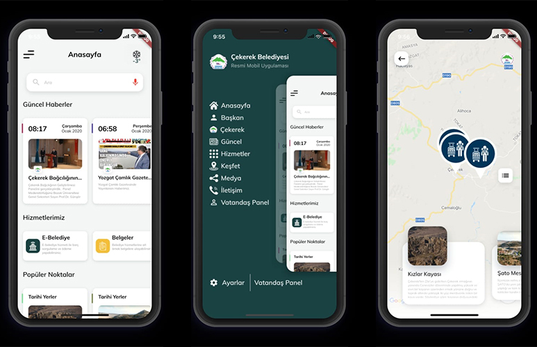 ÇEKEREK BELEDİYESİ MOBİL UYGULAMA HAZIRLIĞINDA