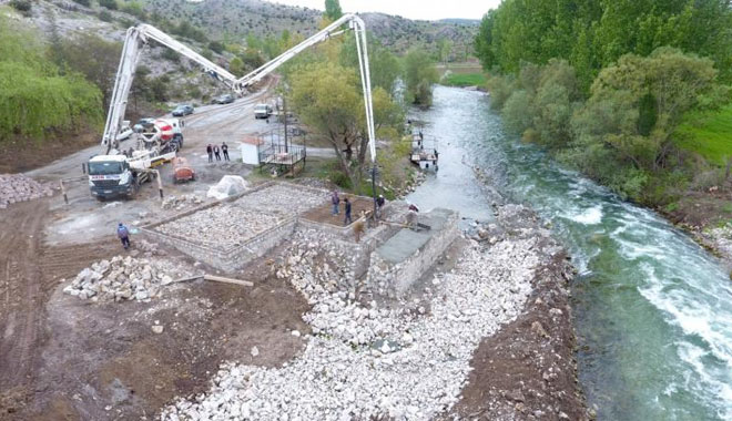 ÇEKEREK BELEDİYESİNDEN IRMAK YATAĞINDA SU DEĞİRMENİ PROJESİ