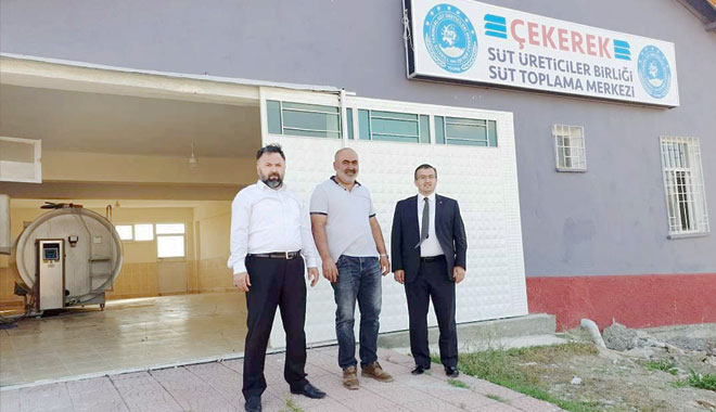 ÇEKEREKTE SÜT ÜRETİCİLERİ BİRLİĞİ SÜT TOPLAMA MERKEZİ KURDU