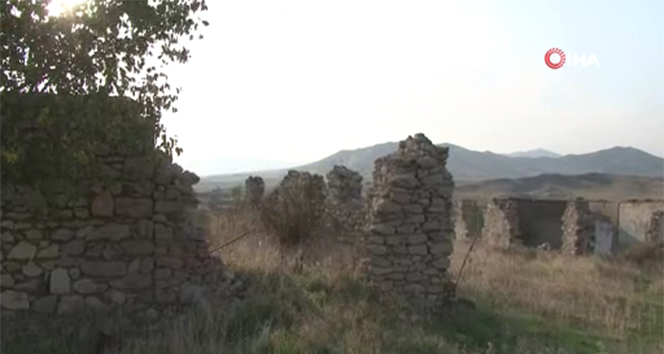 Ermenistan işgalin kurtarılan Çereken köyü'nün görüntüleri paylaşıldı