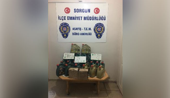 SORGUN’DA MOTOR YAĞI HIRSIZLARINA OPERASYON..2 KİŞİ YAKALANDI