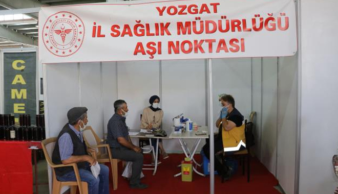 SAĞLIK MÜDÜRLÜĞÜNDEN YOZGAT TARIM FUARINDA AŞI STANDI