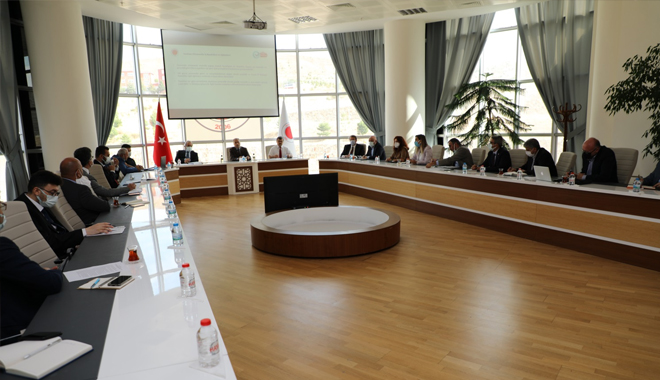 YOBÜ’DE COVİD 19 GÜVENLİ KAMPÜS BELGESİ ÇALIŞMA TOPLANTISI