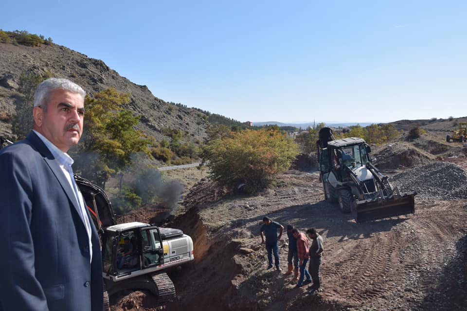 KADIŞEHRİNDE BULUNAN YENİ SU KAYNAĞI ŞEBEKEYE BAĞLANDI