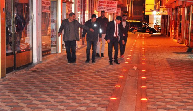 YERKÖY’ÜN LED AYDINLATMALI YENİ ARA YOLLARI IŞIL IŞIL