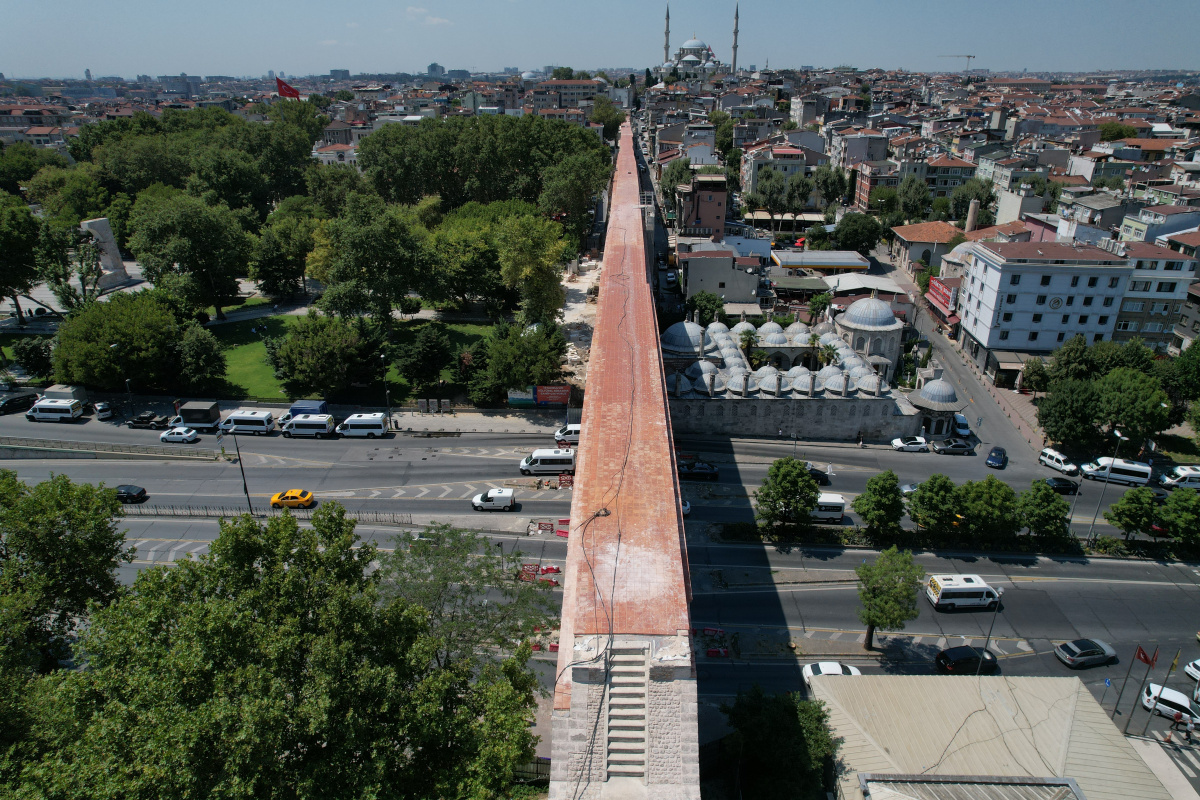 Bozdoğan Kemeri’nde restorasyonun yüzde 95’i tamamlandı