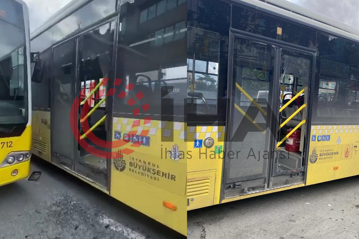 Üsküdar’da İETT otobüsleri kaza yaptı