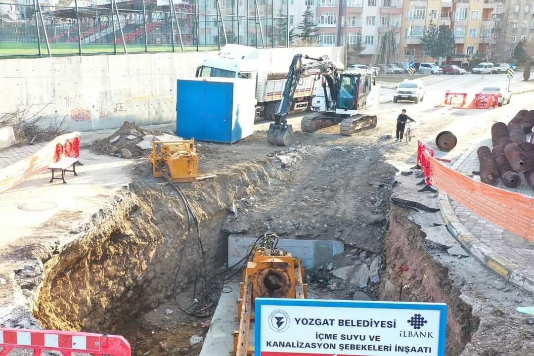 YOZGAT’TA 4 AYDA 50 KİLOMETRE ALT YAPI BORUSU DEĞİŞTİRİLDİ