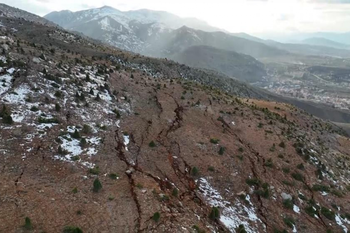 Kahramanmaraş’taki fay kırığı böyle görüntülendi