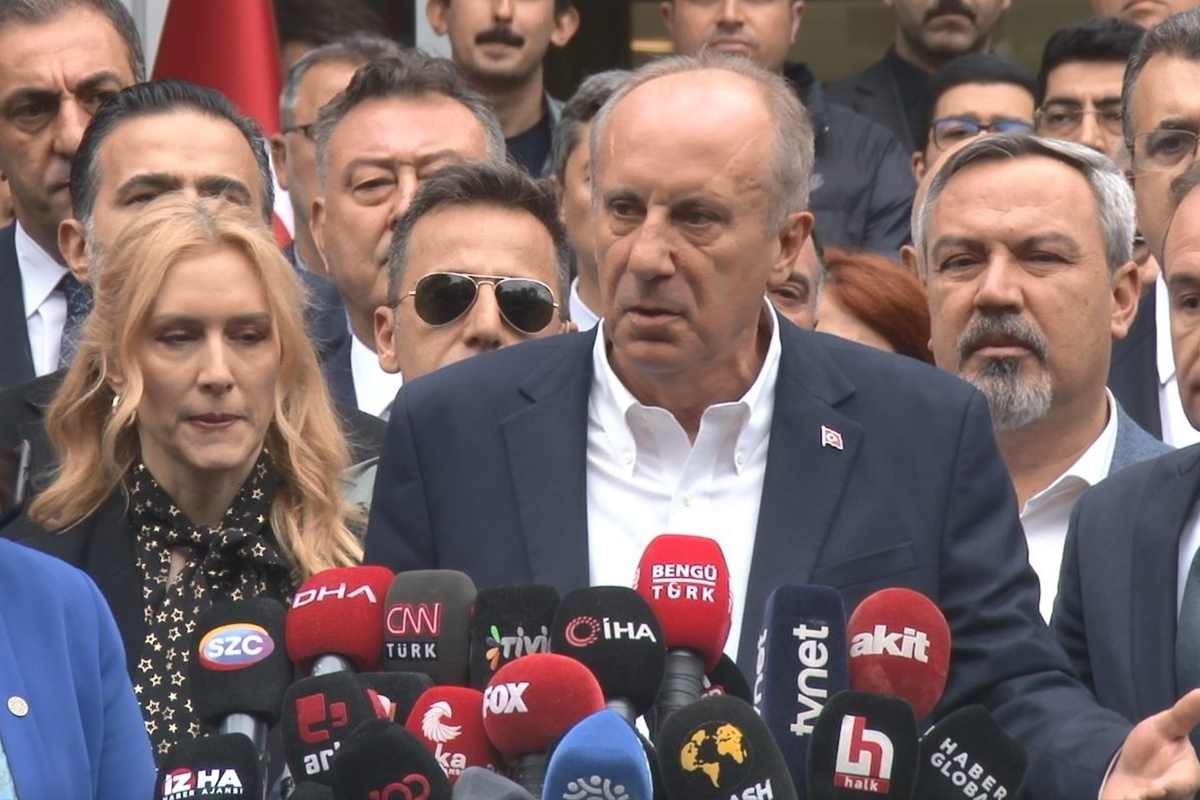 Muharrem İnce cumhurbaşkanı adaylığından çekildiğini açıkladı