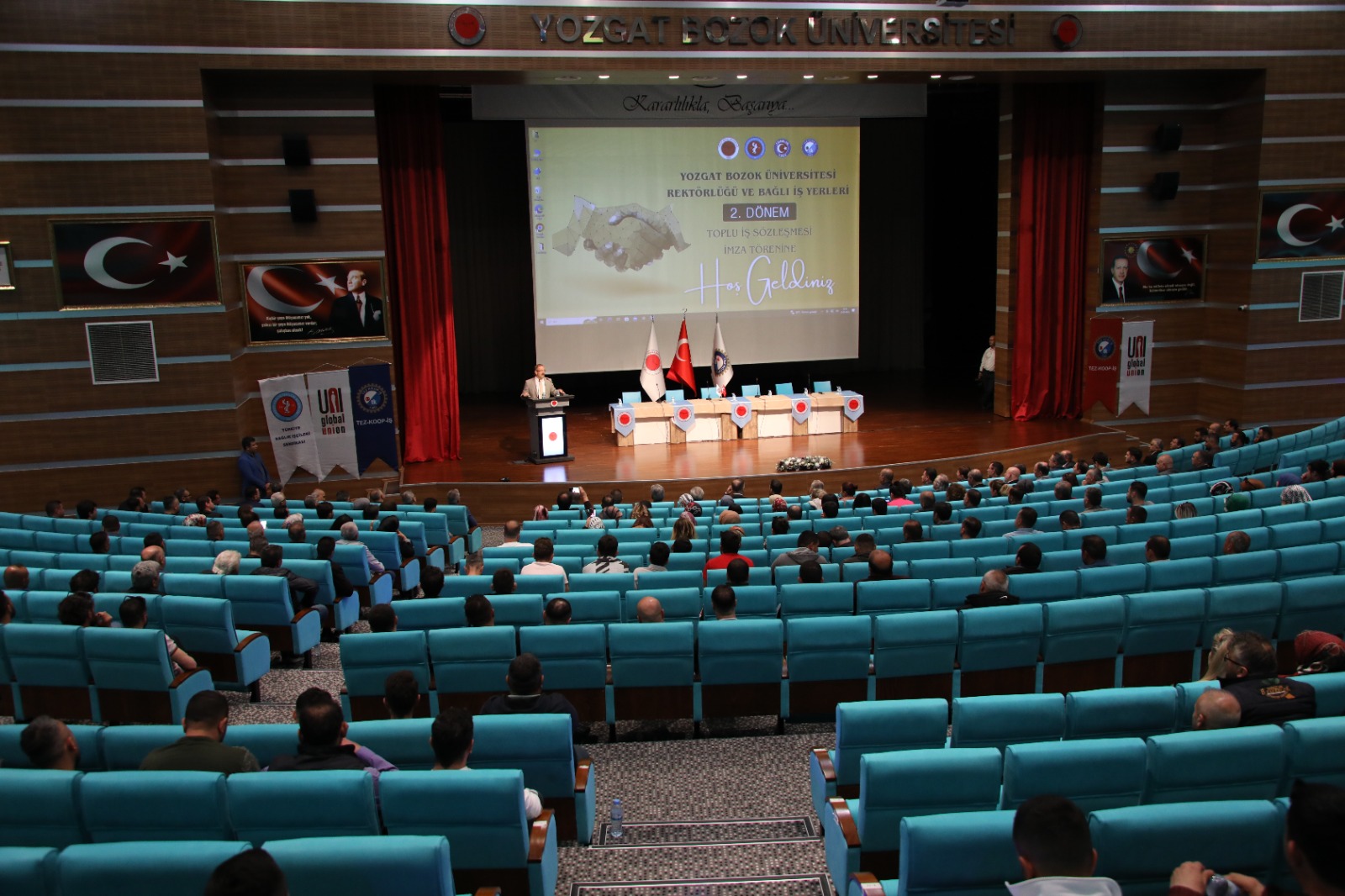 YOZGAT BOZOK ÜNİVERSİTESİNDE TOPLU İŞ SÖZLEŞME TÖRENİ