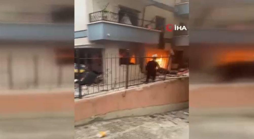 MAMAK’TA 6 KATLI BİNANIN GİRİŞ KATINDA DOĞAL GAZ PATLAMASI: 1 ÖLÜ 