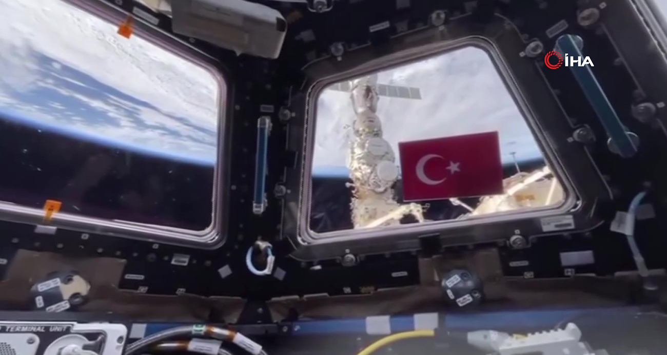 RUS KOZMONOT CUMHURİYET’İN 100. YILINI UZAYDAN KUTLADI