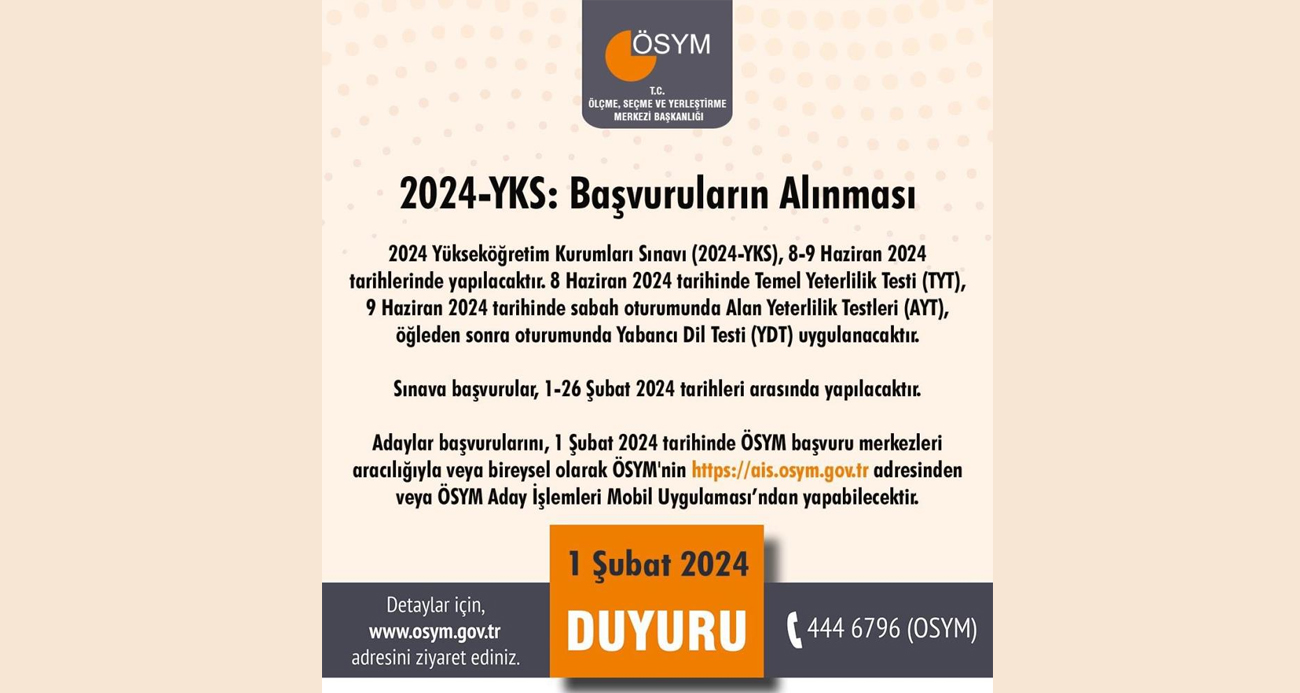YKS BAŞVURULARI BAŞLADI! İŞTE SINAV ÜCRETİ